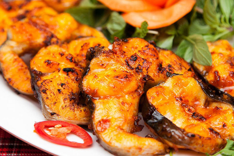 Cá tầm sapa nướng muối ớt 